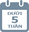 dưới 5 tuần